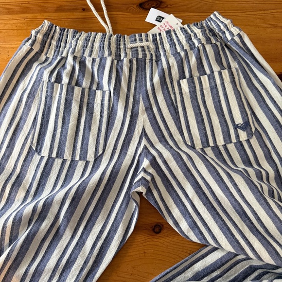 New Roxy Oceanside pants cotton linen beachy 
Surf Women XXL - Picture 7 of 8